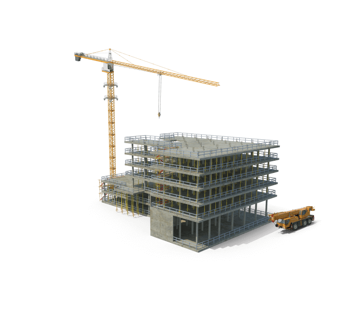 Изображение строящегося здания