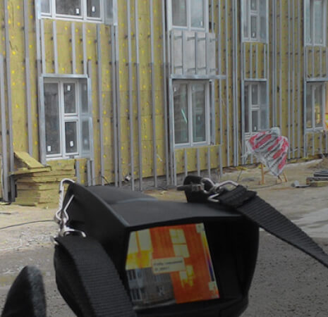 Тепловизионный осмотр фасадов, покрытий крыш