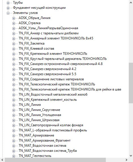 Альбомы узлов Revit