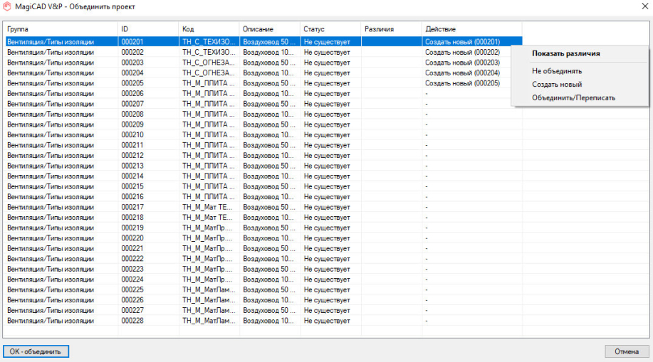 Библиотека материалов MagiCAD