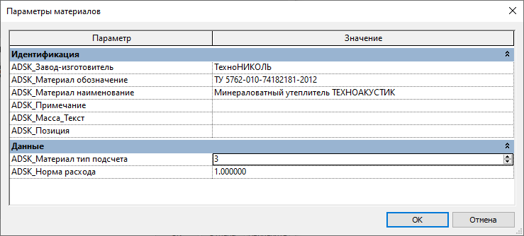 Библиотека материалов Revit